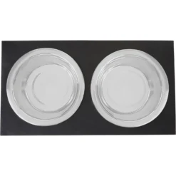 Frisco Premium Wood Elevated Stainless Steel Double Diner Dog & Cat Bowl, Black, 3 Cup -ROYAL CANIN Shop 331509 PT4. AC SS1800 V1657656894