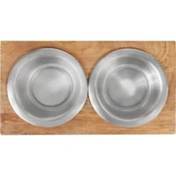 Frisco Premium Stainless Steel Double Diner Dog & Cat Bowl, Black -ROYAL CANIN Shop 331532 PT4. AC SS1800 V1657656874