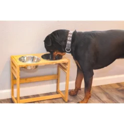 Pawfect Pets Adjustable Height Elevated Raised Dog Bowl Stand With Four Stainless Steel Bowls, Large -ROYAL CANIN Shop 333592 PT6. AC SS1800 V1634080928