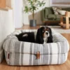 Frisco Farmhouse Deep Cuffed Cuddler Dog Bed