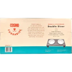 Cosmo Furbabies Double Dog & Cat Diner, Gray -ROYAL CANIN Shop 341993 PT3. AC SS1800 V1636063605