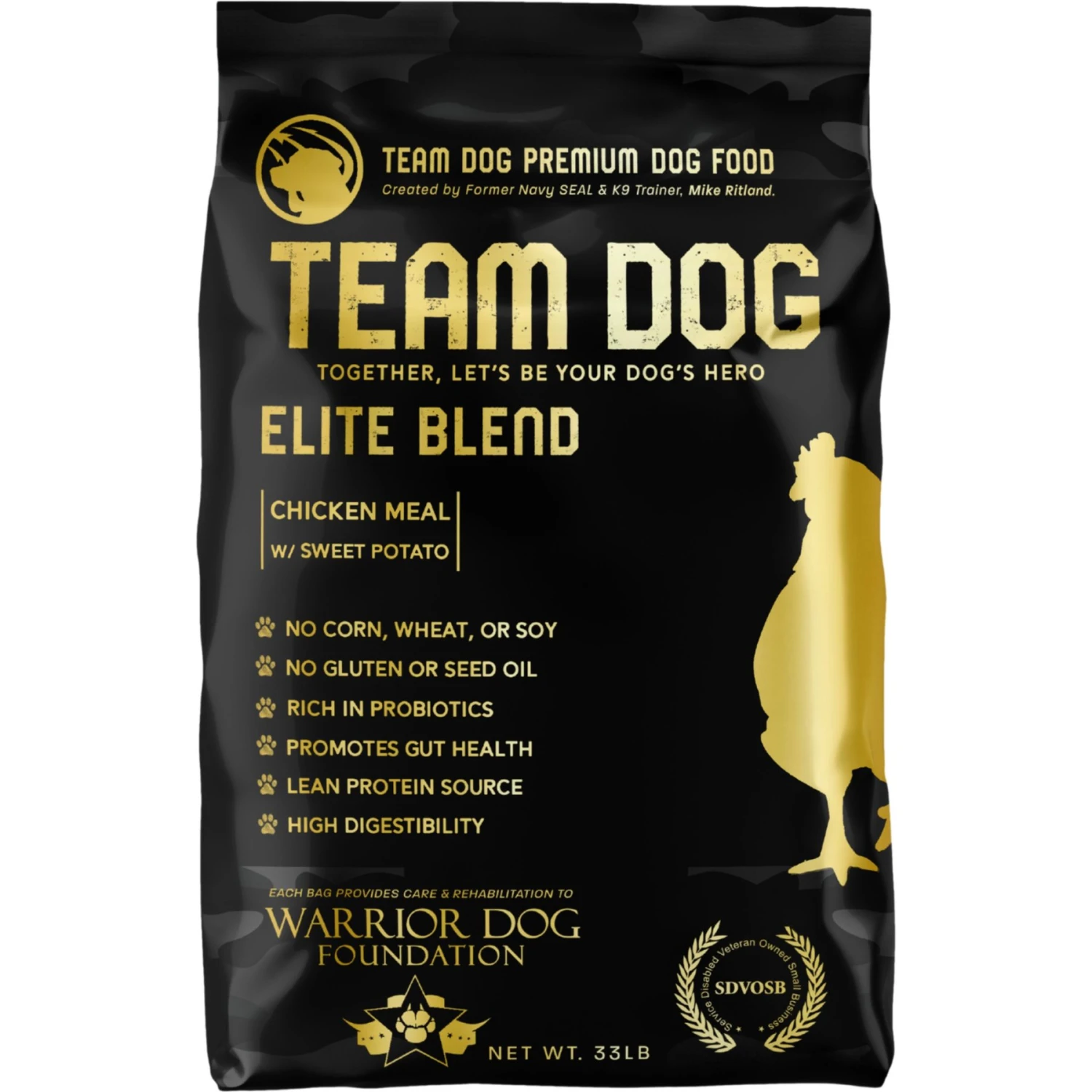 Team Dog Chicken Meal & Sweet Potato 30/25 Elite Blend Premium Dry Dog Food, 33-lb Bag 1 Team Dog Chicken Meal & Sweet Potato 30/25 Elite Blend Premium Dry Dog Food, 33-lb Bag