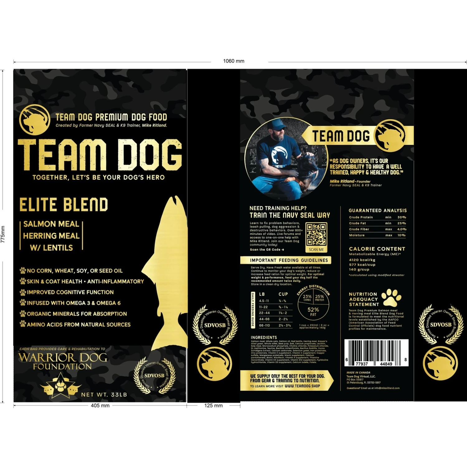 Team Dog Salmon Meal & Herring Meal 26/20 Essential Blend Premium Dry Dog Food, 33-lb Bag 2 Team Dog Salmon Meal & Herring Meal 26/20 Essential Blend Premium Dry Dog Food, 33-lb Bag - Image 2