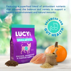 Lucy Pet Products Chicken, Brown Rice & Pumpkin Limited Ingredient Diet Small Bites Dog Food, 4.5-lbs Bag 9 Lucy Pet Products Chicken, Brown Rice & Pumpkin Limited Ingredient Diet Small Bites Dog Food, 4.5-lbs Bag -ROYAL CANIN Shop 353159 PT2. AC SS1800 V1641605495