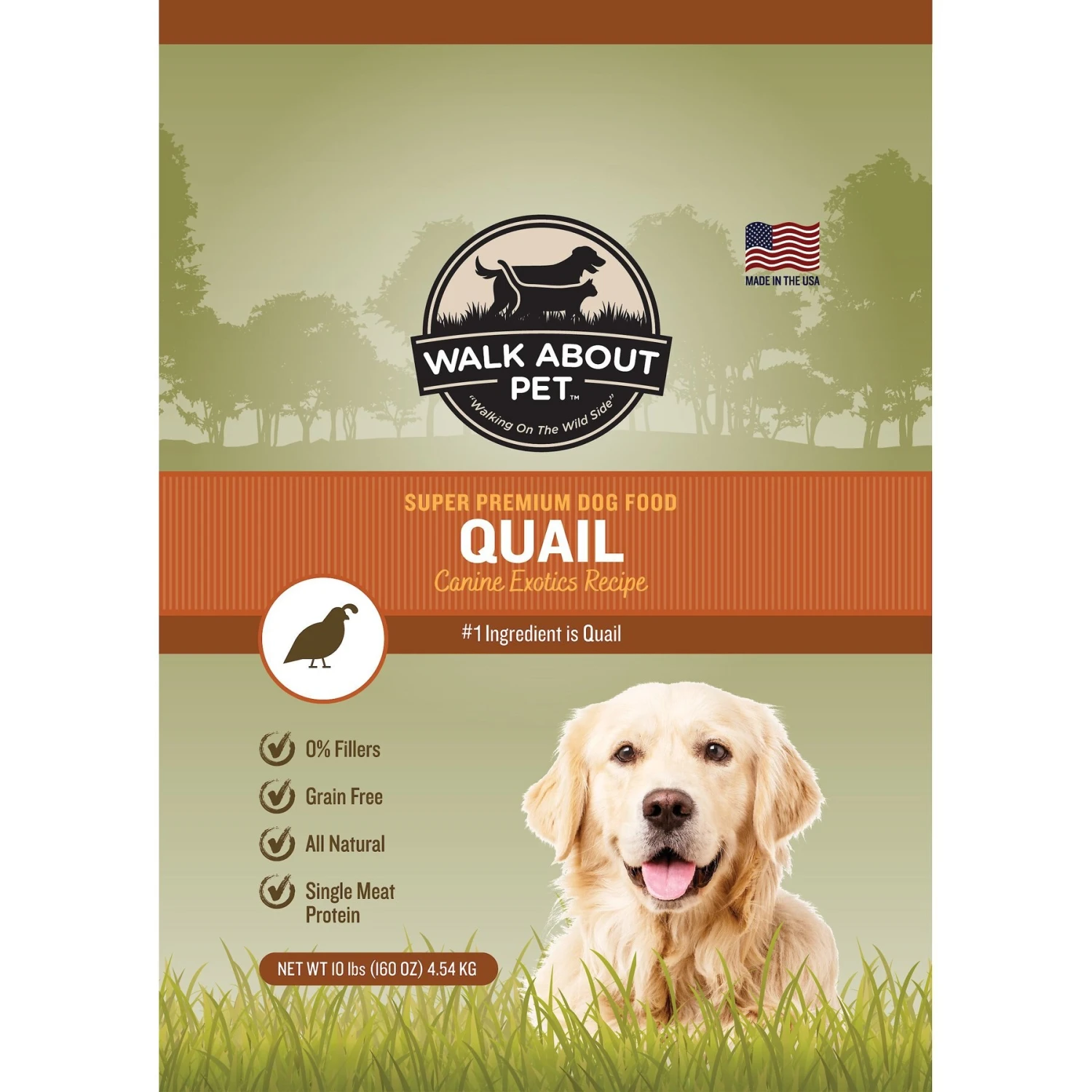 Walk About Quail Canine Exotics Recipe Super Premium Dry Dog Food, 10-lb Bag 1 Walk About Quail Canine Exotics Recipe Super Premium Dry Dog Food, 10-lb Bag