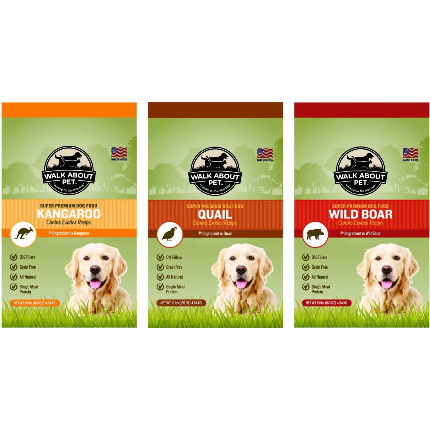 Walk About Quail Canine Exotics Recipe Super Premium Dry Dog Food, 10-lb Bag 3 Walk About Quail Canine Exotics Recipe Super Premium Dry Dog Food, 10-lb Bag - Image 3