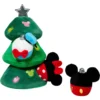 Disney Holiday Mickey & Friends Christmas Tree Hide & Seek Puzzle Plush Squeaky Dog Toy
