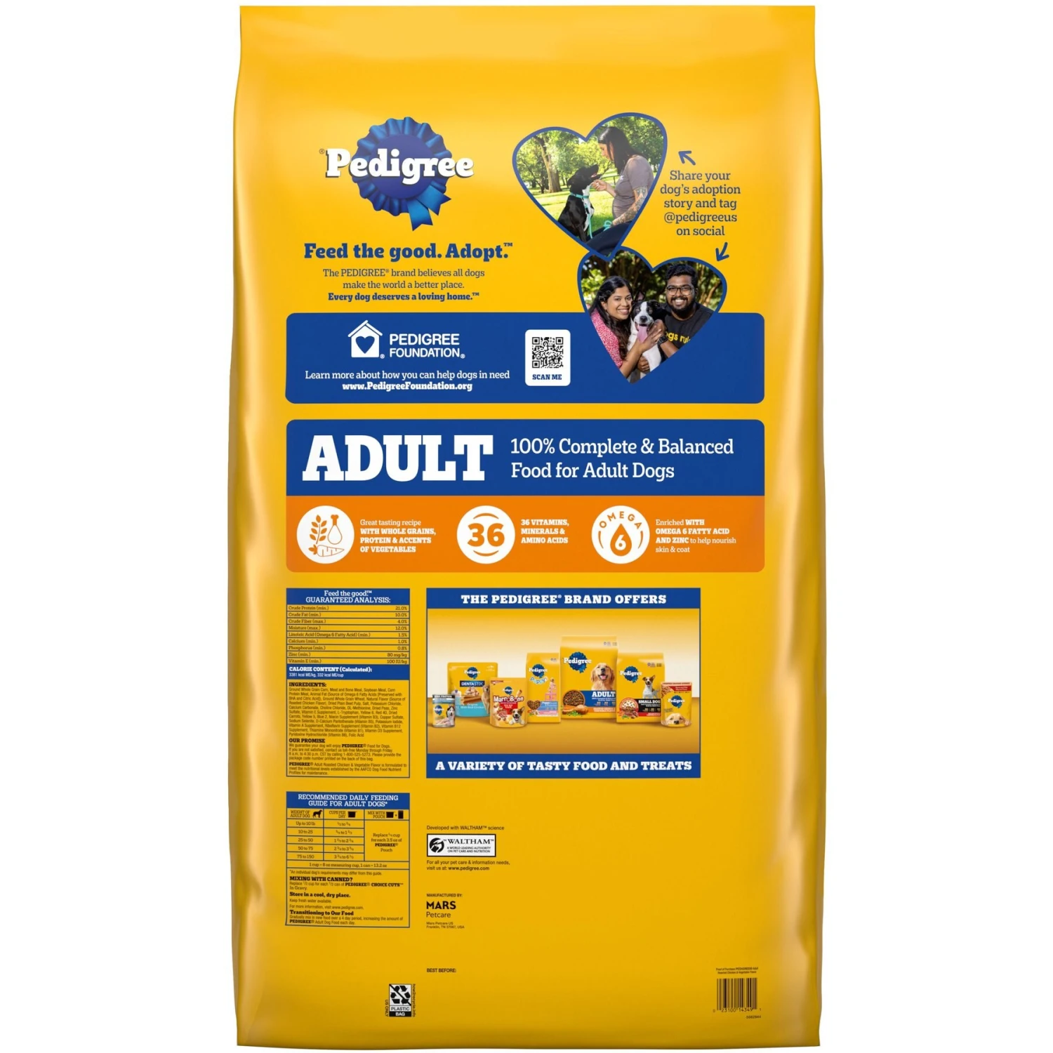 Pedigree Complete Nutrition Roasted Chicken, Rice & Vegetable Flavor Dog Kibble Adult Dry Dog Food 2 Pedigree Complete Nutrition Roasted Chicken, Rice & Vegetable Flavor Dog Kibble Adult Dry Dog Food - Image 2