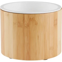 Frisco Elevated Non-Skid Bamboo Melamine Dog Bowl With Bamboo Stand