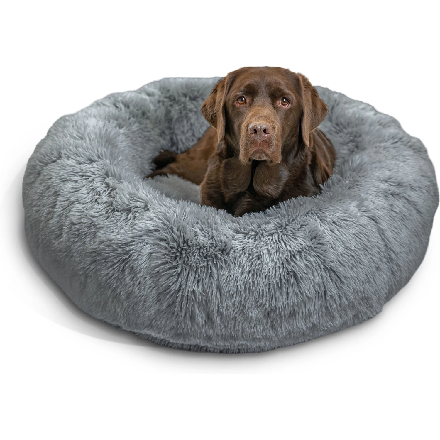 Best Friends By Sheri The Original Calming Shag Fur Donut Cuddler Cat & Dog Bed 2 Best Friends By Sheri The Original Calming Shag Fur Donut Cuddler Cat & Dog Bed - Image 2