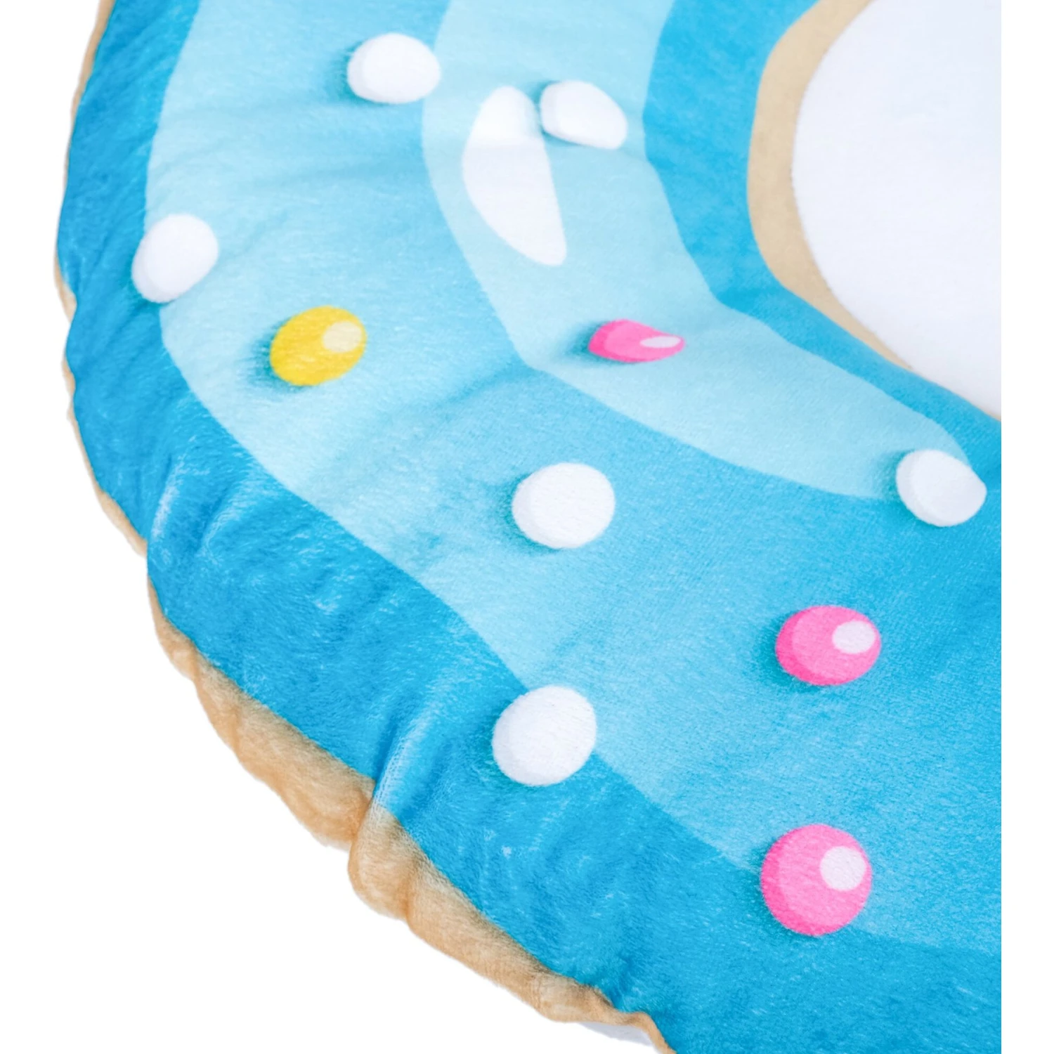 HappyCare Textiles 3D Realistic Donut Print Bolster Dog Bed 6 HappyCare Textiles 3D Realistic Donut Print Bolster Dog Bed - Image 6
