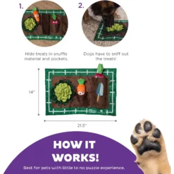 Outward Hound Activity Matz Garden Game Puzzle Plush Dog Toy -ROYAL CANIN Shop 368204 PT2. AC SS1800 V1694439681
