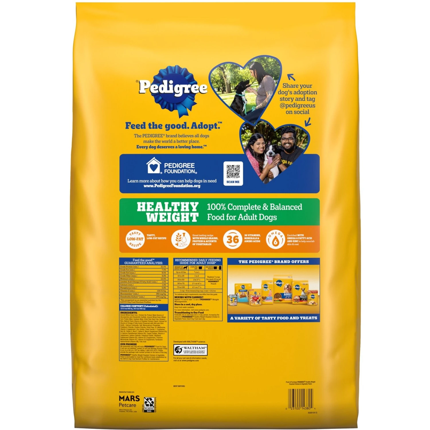 Pedigree Healthy Weight Roasted Chicken & Vegetable Flavor Adult Dry Dog Food 2 Pedigree Healthy Weight Roasted Chicken & Vegetable Flavor Adult Dry Dog Food - Image 2