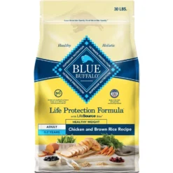 Blue Buffalo Life Protection Formula Healthy Weight Adult Chicken & Brown Rice Recipe Dry Dog Food