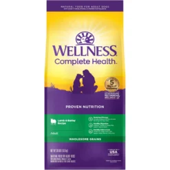 Wellness Complete Health Adult Lamb & Barley Recipe Natural Dry Dog Food
