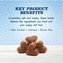 Blue Buffalo Baby Blue Healthy Growth Formula Natural Chicken & Brown Rice Recipe Puppy Dry Food & Blue Buffalo Baby Blue Natural Savory Chicken Puppy Treats, 4-oz Bag -ROYAL CANIN Shop 501858 PT3. AC SS1800 V1648561001