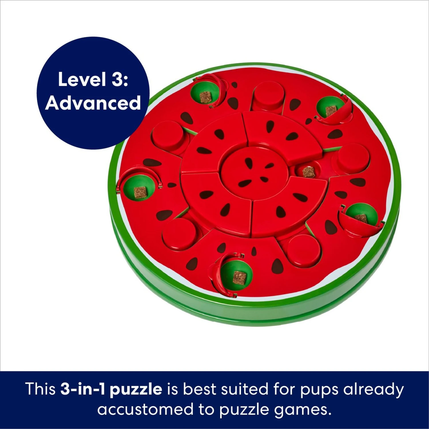 Frisco Watermelon Interactive Puzzle Dog Toy, Advanced 5 Frisco Watermelon Interactive Puzzle Dog Toy, Advanced - Image 5