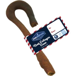 Barkworthies Collagen Cane 7-in Natural Dog Chew Dog Treat