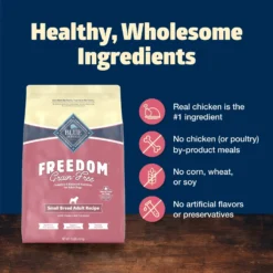 Blue Buffalo Freedom Small Breed Adult Chicken Recipe Grain-Free Dry Dog Food -ROYAL CANIN Shop 50782 PT5. AC SS1800 V1649112686