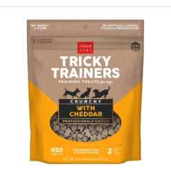 Cloud Star Crunchy Tricky Trainers Cheddar Flavor Dog Treats