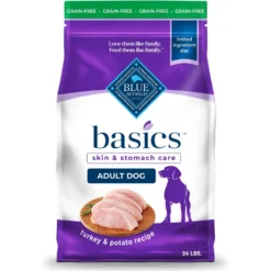 Blue Buffalo Basics Skin & Stomach Care Grain-Free Formula Turkey & Potato Recipe Adult Dry Dog Food