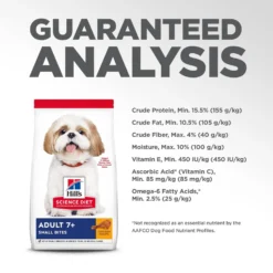 Hill's Science Diet Adult 7+ Small Bites Chicken Meal, Barley & Rice Recipe Dry Dog Food -ROYAL CANIN Shop 52713 PT8. AC SS1800 V1598153184