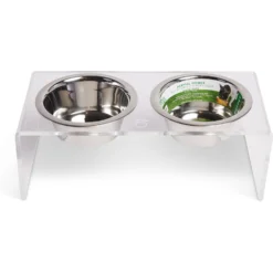 GF Pet Acrylic Cat & Dog Feeder