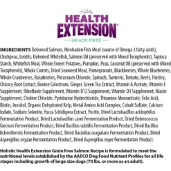 Health Extension Grain-Free Salmon Recipe Dry Dog Food & Health Extension Grain-Free Oven Baked Salmon Recipe With Kale Dog Treats -ROYAL CANIN Shop 551694 PT3. AC SS1800 V1657659453