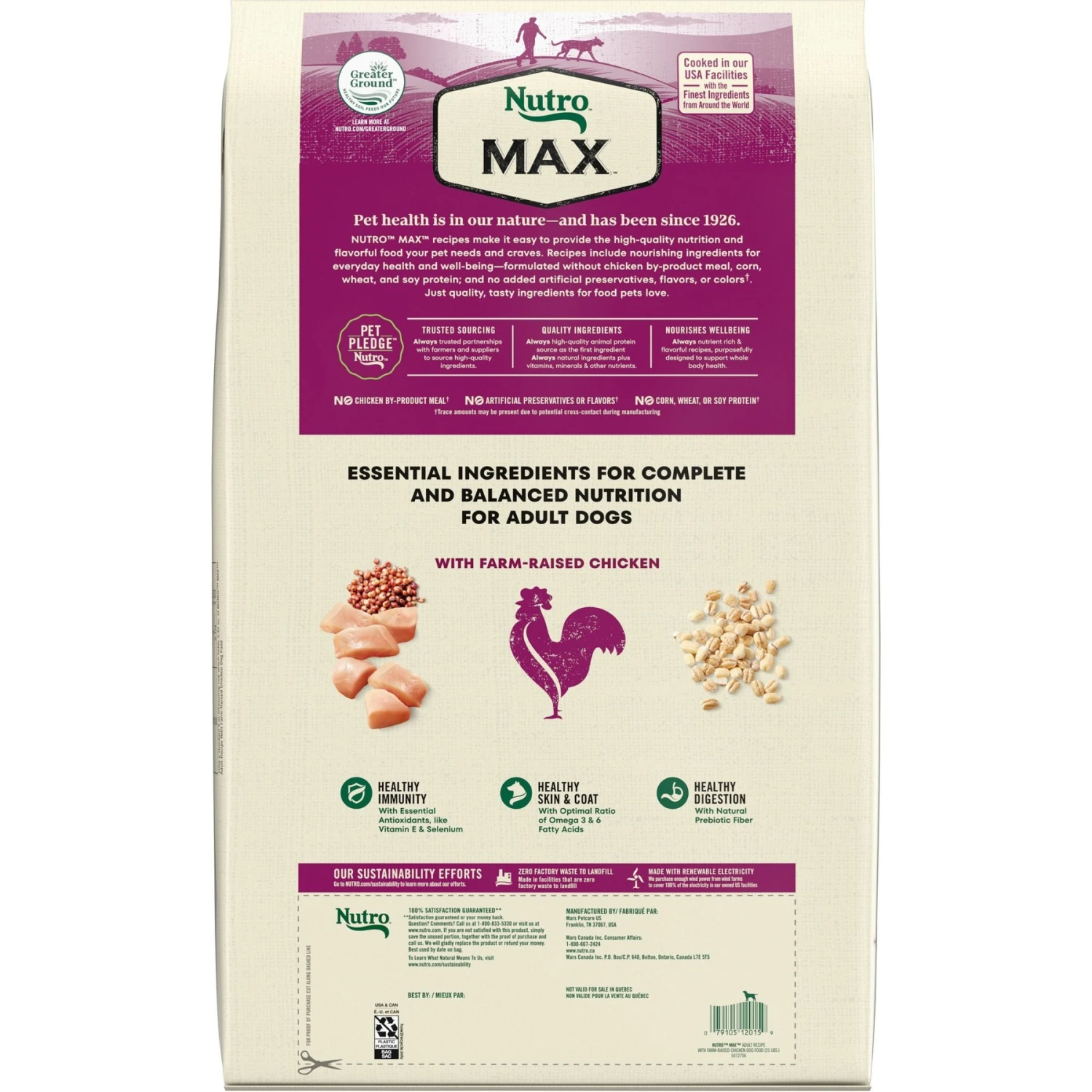 Nutro Max Adult Farm-Raised Chicken Recipe Natural Dry Dog Food 3 Nutro Max Adult Farm-Raised Chicken Recipe Natural Dry Dog Food - Image 3