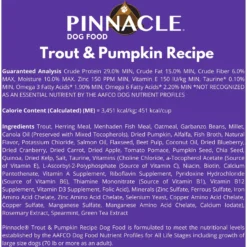 Pinnacle Trout & Pumpkin Dry Dog Food -ROYAL CANIN Shop 577230 PT5. AC SS1800 V1669993637