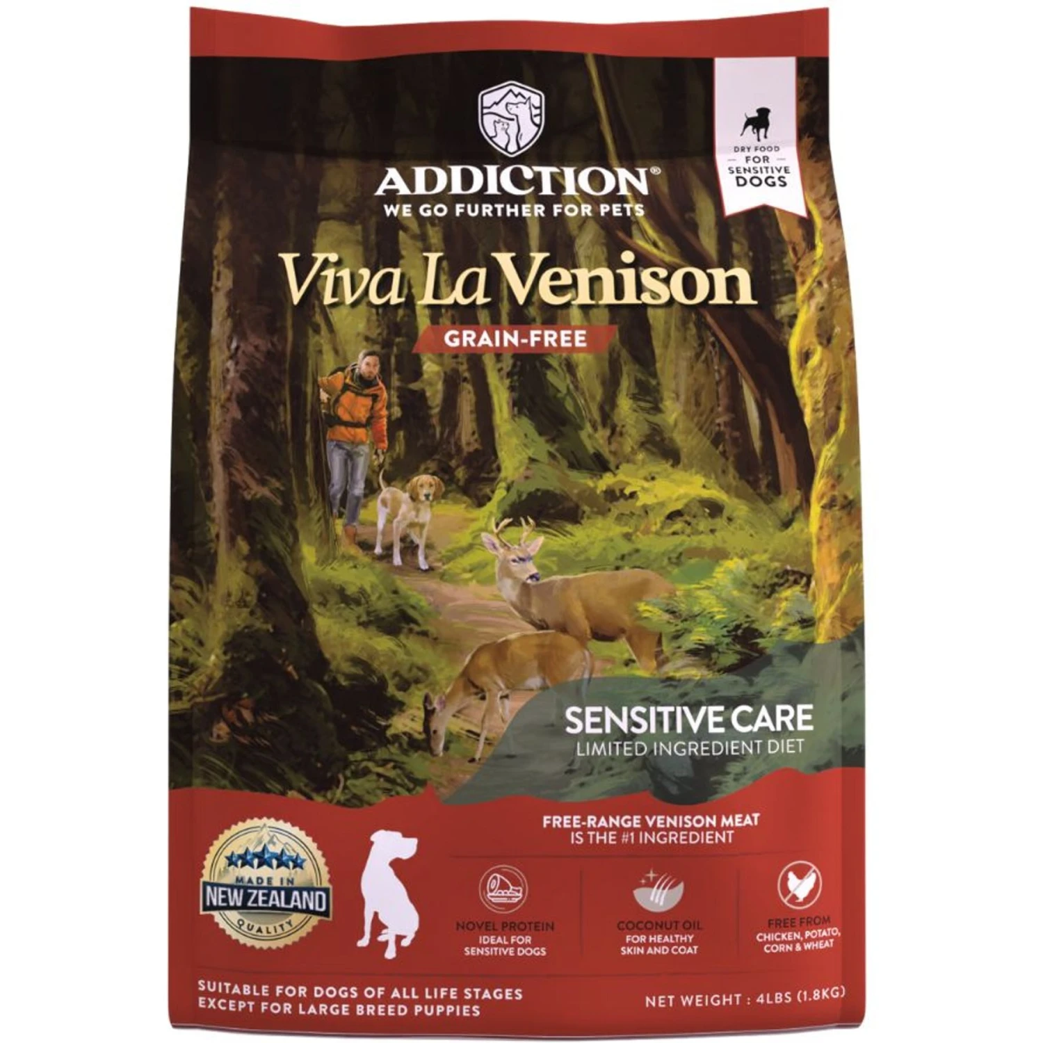 Addiction Grain-Free Viva La Venison Dry Dog Food 1 Addiction Grain-Free Viva La Venison Dry Dog Food