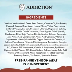 Addiction Grain-Free Viva La Venison Dry Dog Food 14 Addiction Grain-Free Viva La Venison Dry Dog Food -ROYAL CANIN Shop 60108 PT5. AC SS1800 V1672948239