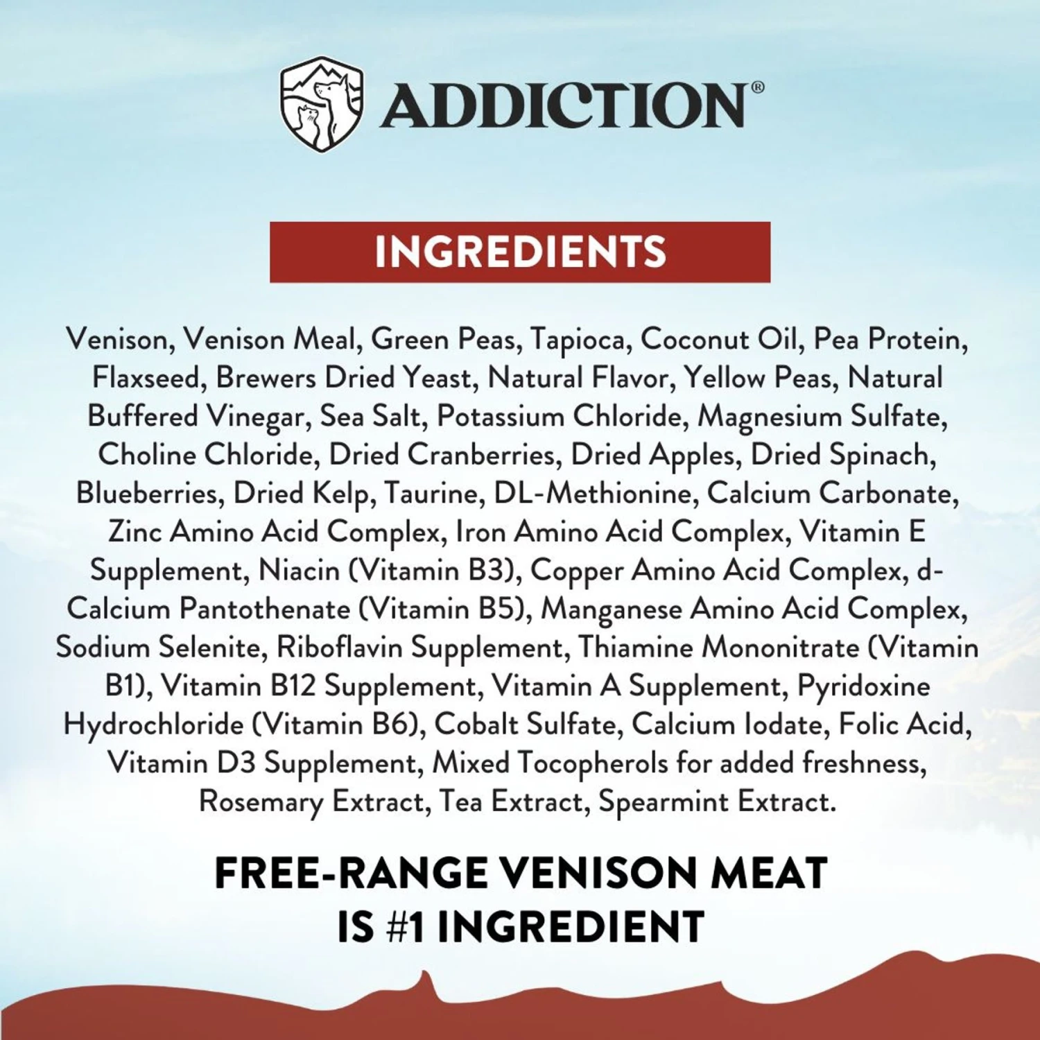 Addiction Grain-Free Viva La Venison Dry Dog Food 6 Addiction Grain-Free Viva La Venison Dry Dog Food - Image 6