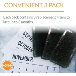 K&H Pet Products CleanFlow 3-Pack Replacement Filter Cartridges -ROYAL CANIN Shop 61721 PT3. AC SS1800 V1683558255