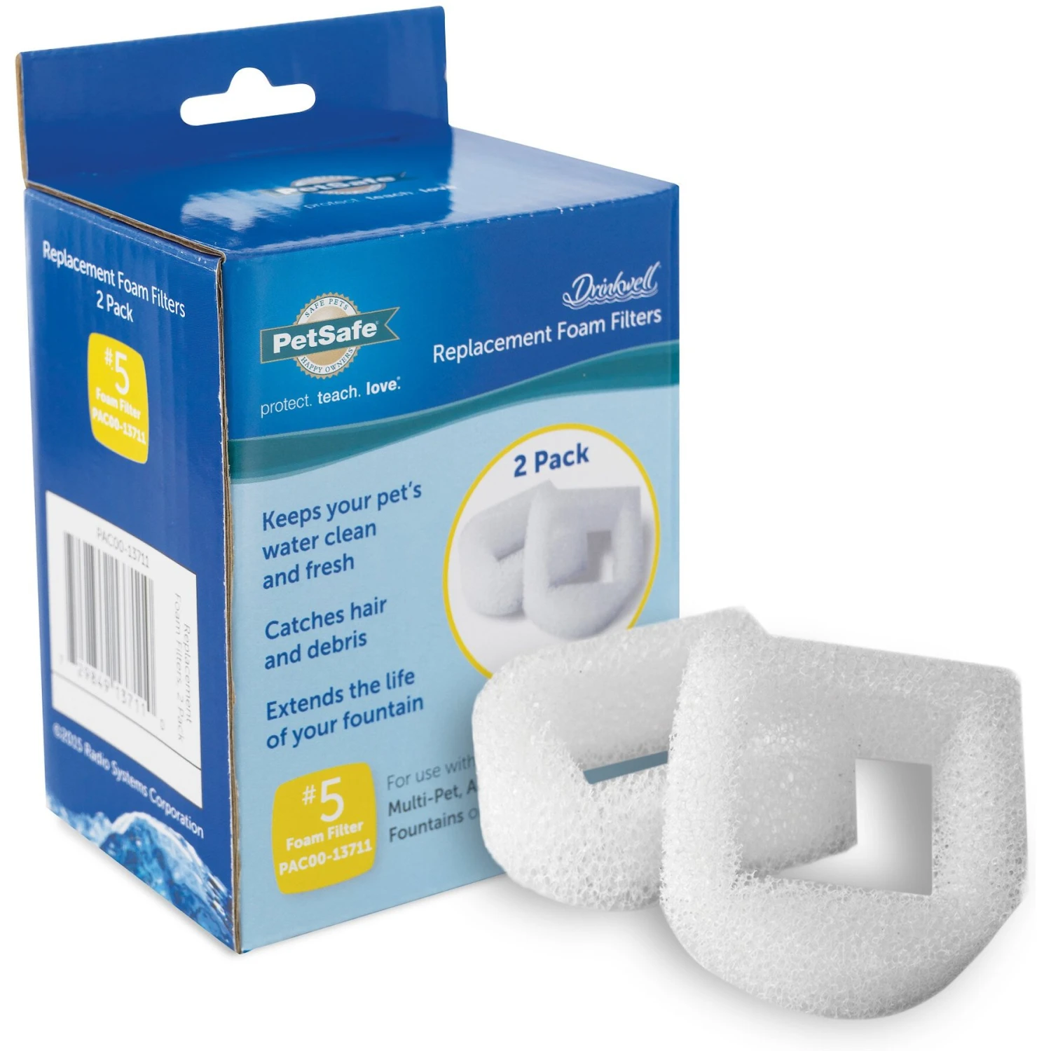 PetSafe Drinkwell Foam Replacement Filters, 2 Count 1 PetSafe Drinkwell Foam Replacement Filters, 2 Count