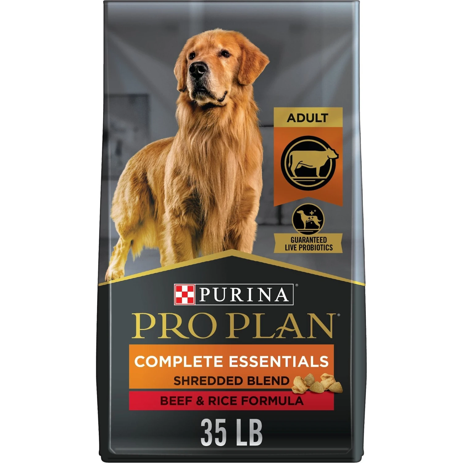 Purina Pro Plan Adult Shredded Blend Beef & Rice Formula Dry Dog Food 1 Purina Pro Plan Adult Shredded Blend Beef & Rice Formula Dry Dog Food