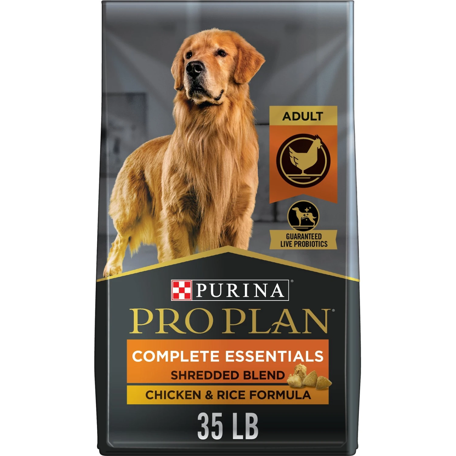 Purina Pro Plan High Protein Shredded Blend Chicken & Rice Formula With Probiotics Dry Dog Food 1 Purina Pro Plan High Protein Shredded Blend Chicken & Rice Formula With Probiotics Dry Dog Food
