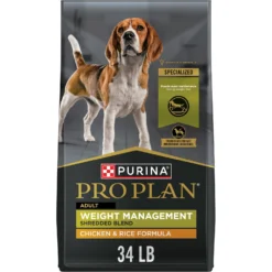 Purina Pro Plan Adult Weight Management Shredded Blend Chicken & Rice Formula Dry Dog Food