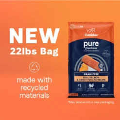 CANIDAE Grain-Free PURE Limited Ingredient Salmon & Sweet Potato Recipe Dry Dog Food -ROYAL CANIN Shop 68934 PT2. AC SS1800 V1684793818