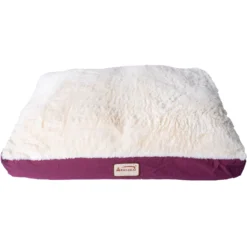 Armarkat Dog Pillow Bed With Removable Cover, Burgundy/Ivory -ROYAL CANIN Shop 70147 PT4. AC SS1800 V1628111504