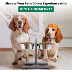 Iconic Pet Adjustable Stainless Steel Elevated Dog Bowl, H Design 14 Iconic Pet Adjustable Stainless Steel Elevated Dog Bowl, H Design -ROYAL CANIN Shop 701886 PT5. AC SS1800 V1668110985