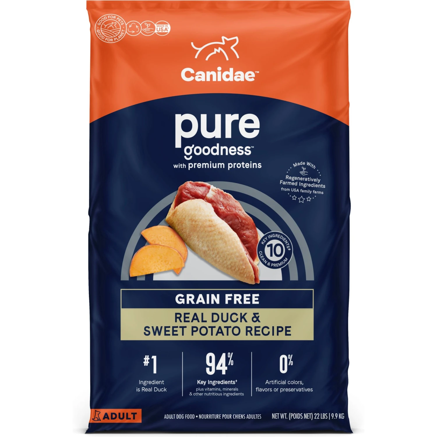 CANIDAE Pure Goodness Real Duck & Sweet Potato Recipe Dry Dog Food 1 CANIDAE Pure Goodness Real Duck & Sweet Potato Recipe Dry Dog Food