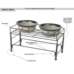 PetRageous Designs Set The Table Non-Skid Pet Bowl Wire Stand -ROYAL CANIN Shop 70410 PT3. AC SS1800 V1646348186