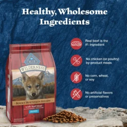 Blue Buffalo Wilderness Rocky Mountain Recipe Puppy High Protein Natural Red Meat & Grain Dry Dog Food -ROYAL CANIN Shop 711310 PT4. AC SS1800 V1694550812