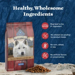 Blue Buffalo Wilderness Rocky Mountain Recipe Senior High Protein Natural Red Meat & Grain Dry Dog Food, 28-lb Bag -ROYAL CANIN Shop 711326 PT5. AC SS1800 V1694547654