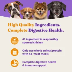 Halo Holistic Complete Digestive Health Grain-Free Chicken & Sweet Potato Dog Food Recipe Adult Dry Dog Food -ROYAL CANIN Shop 721966 PT3. AC SS1800 V1669838156