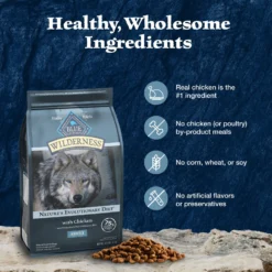 Blue Buffalo Wilderness Adult High Protein Natural Chicken & Wholesome Grains Dry Dog Food -ROYAL CANIN Shop 733462 PT5. AC SS1800 V1694547659