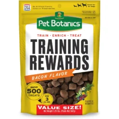 Pet Botanics Training Reward Bacon Flavor Dog Treats