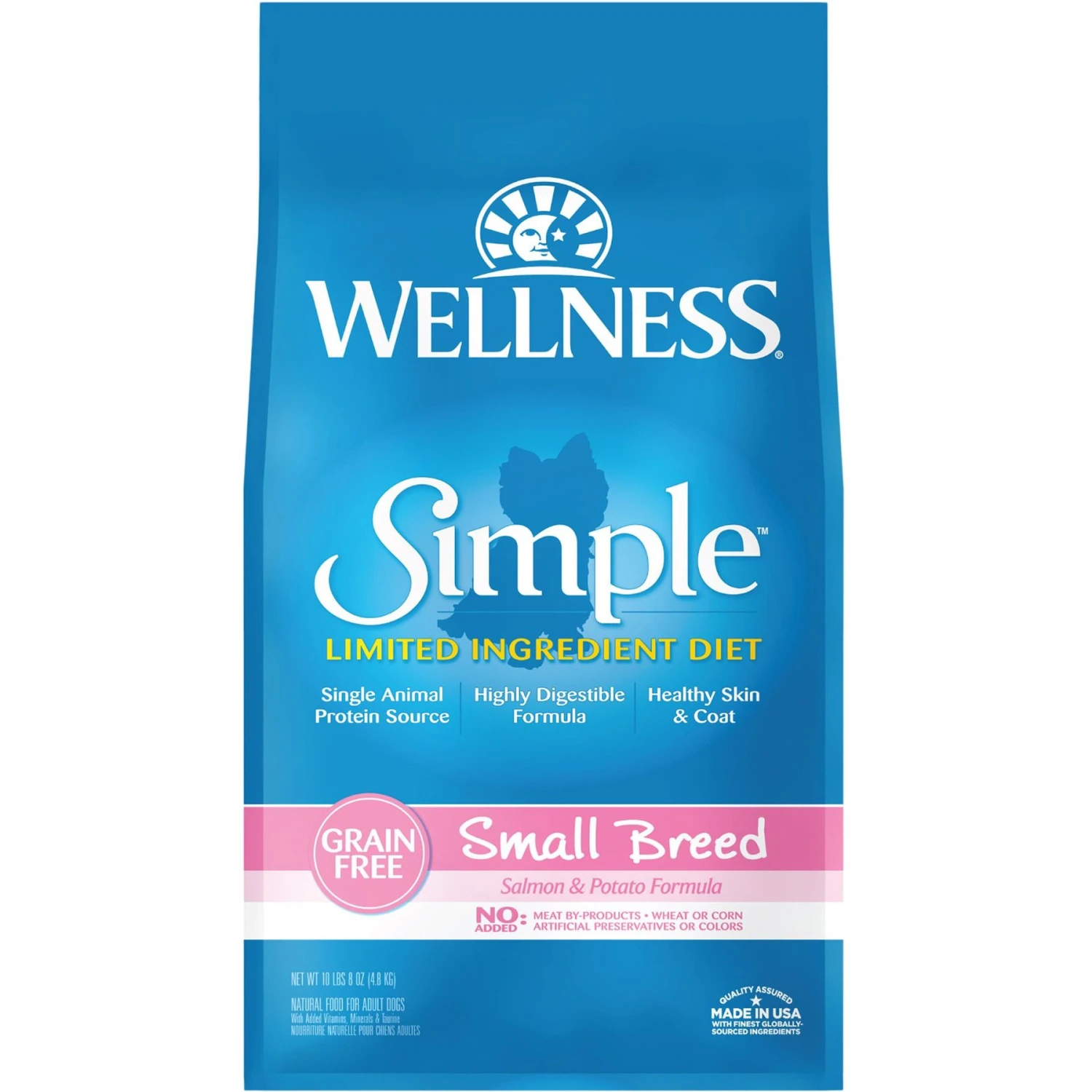 Wellness Simple Limited Ingredient Diet Grain-Free Small Breed Salmon & Potato Formula Dry Dog Food 1 Wellness Simple Limited Ingredient Diet Grain-Free Small Breed Salmon & Potato Formula Dry Dog Food