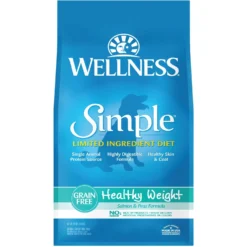 Wellness Simple Limited Ingredient Diet Grain-Free Healthy Weight Salmon & Peas Formula Dry Dog Food